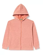 Bluzy dla chłopców - United Colors of Benetton Chłopięca bluza z kapturem z długim rękawem, ceglany czerwony 9p4, 122 - miniaturka - grafika 1