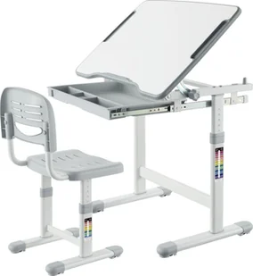 Mozos Mozos Biurko dziecięce krzesło z regulacją DC-SET-GREY + Laserowy projektor gwieździstego nieba HR-F2 - Biurka dla dzieci - miniaturka - grafika 1