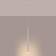 Lampy sufitowe - Lampa wisząca BRILL 1 beżowa LED 3000K - 8x8x114cm Sollux - miniaturka - grafika 1