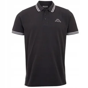 Koszulka Męska Polo Kappa 709361 19-0201 czarny - Koszulki męskie - miniaturka - grafika 1