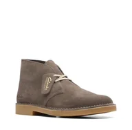 Botki męskie - Clarks Desert Boot 2 Men [Stone Suede] - Rozmiar 45 - miniaturka - grafika 1