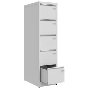Szafka kartotekowa z szufladami z blokadą wysuwu SZK 301/5 LX BW - Meble i wyposażenie gabinetów medycznych - miniaturka - grafika 1