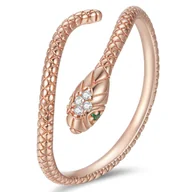 Pierścionki - Pierścionek Srebrny - PIERŚCIONEK WĄŻ - miniaturka - grafika 1