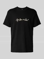 Koszulki męskie - T-shirt z nadrukiem z logo - miniaturka - grafika 1