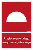Systemy ekspozycyjne i znaki informacyjne - BB004 PRZYŁĄCZE PÓŁSTAŁEGO URZĄDZENIA GAŚNICZEGO, KN - FOLIA PODŁOGOWA NIEŚWIECĄCA; (150X222MM) - miniaturka - grafika 1