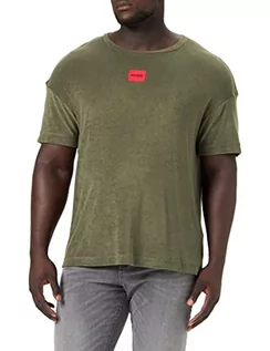 Koszulki męskie - Hugo Boss T-shirt męski Terry Me, Dark Green303., S - grafika 1