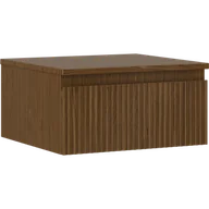 Szafki łazienkowe - Mexen Rivel szafka łazienkowa podumywalkowa 50 cm z blatem, 1 szuflada, ryflowana , orzech - 91A20-05023-1-BFC86 - miniaturka - grafika 1