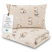 Kołdry i poduszki dla dzieci - Kołderka dziecięca bez poszewki 100 x 135 cm - komplet bawełniany kocyk i poduszka dziecięcy kocyk 100 x 135 i poduszka 60 x 40 - kołdry kołdra dzie.. - miniaturka - grafika 1