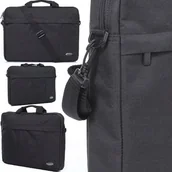 Torby na laptopy - KLASYCZNA ELEGANCKA MOCNA TORBA NA LAPTOPA NOTEBOOKA 15,6' - miniaturka - grafika 1
