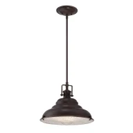 Lampy sufitowe - Lampa wisząca East Vale - kolor brązowy - QZ/EASTVALE/P/M - miniaturka - grafika 1