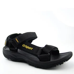 Grisport GR-25-34-9020M Męskie sandały sportowe czarne - Sandały męskie - miniaturka - grafika 1