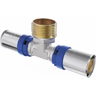 Łączniki, trójniki, kształtki - Mexen PEX-P trójnik zaciskowy, zaprasowywany PEX 20 x 3/4 GZ x 20 - W97133-2034M20-00 - miniaturka - grafika 1