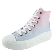 Trampki damskie - Trampki damskie BIG STAR LL274A191 pink/blue - miniaturka - grafika 1