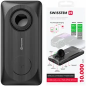 Powerbanki - SWISSTEN Powerbank 10000 mAh USB-A USB-C ładowanie bezprzewodowe - miniaturka - grafika 1