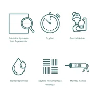 Panele ścienne i boazeria - Panele ścienne SPC winylowe Calaca Nero 120x265 cm - miniaturka - grafika 1