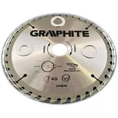 Tarcze do pił - Graphite tarcza do drewna 200mm 40 zębów widia 57H676 - miniaturka - grafika 1