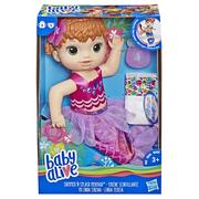 Lalki dla dziewczynek - Hasbro Baby Alive Syrenka ruda E4410 - miniaturka - grafika 1