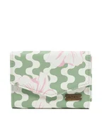 Portfele - Roxy Mały Portfel Damski Sideral Love ERJAA04366 Zielony - miniaturka - grafika 1