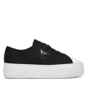 Trampki damskie - Trampki Guess FLJJZ3 FAB12 Czarny - miniaturka - grafika 1