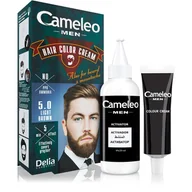 Farby do włosów i szampony koloryzujące - DELIA Cosmetics Cosmetics Cameleo Men Hair Colour Cream M) farba do włosów 5.0 Light Brown 30ml - miniaturka - grafika 1