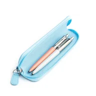 Zestawy piśmiennicze - Zestaw prezentowy długopis Parker Jotter Originals Pudrowy Róż i Perłowy z niebieskim etui - miniaturka - grafika 1