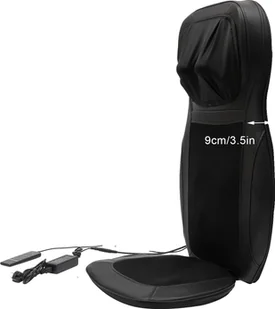 Poduszka masująca, ergonomiczna konstrukcja, kilka trybów masażu, funkcja podgrzewania, czarna - Masażery - miniaturka - grafika 1