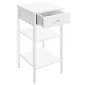 Ławy i stoliki kawowe - Stolik nocny z szufladką i 2 półkami - miniaturka - grafika 1