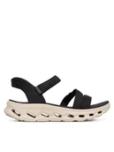 Sandały damskie - Skechers Sandały Go Walk Glide-Step 2.0 Sandal 141269/BKW Czarny - miniaturka - grafika 1