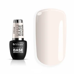 Silcare Rubber Base Revolution baza kauczukowa Cream 9ml - Lakiery hybrydowe - miniaturka - grafika 1