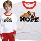 Piżamy dla dziewczynek - Piżama dziecięca Buldog Angielski Nope Foch 86/92 - VoloDonum - miniaturka - grafika 1