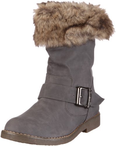 Buffalo Girl 238647R SY XYY PU 123227 damskie kozaki, szary - Szary Grey 01-38 EU