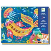 Zabawki kreatywne - Djeco Zestaw Artystyczny Kolaż Z Papierem 8-14Lat - miniaturka - grafika 1