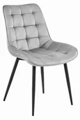 Krzesła - Valgojomo kėdė Leobert Bera, pilka/juoda - miniaturka - grafika 1