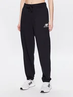 Spodnie sportowe damskie - New Balance Spodnie dresowe WP31530 Czarny Relaxed Fit - miniaturka - grafika 1