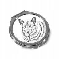Lusterka do makijażu - Elkhund szary Lusterko kieszonkowe składane - miniaturka - grafika 1