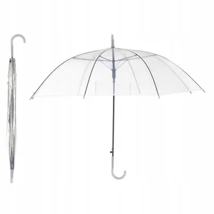 Parasol manualny bezbarwny przezroczysty - Parasole - miniaturka - grafika 1