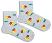 Skarpetki dla dzieci - Skarpetki dziecięce bawełniane w kolorowe ślimaki Milena - miniaturka - grafika 1