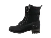 Botki damskie - Mustang Damskie 15m0062002 Botki, Czarne, 41 EU, czarny, 41 EU - miniaturka - grafika 1