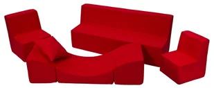 Komplet Zestaw Mebelków: 2Xfotelik+Kanapa+Lezanka Dla Dzieci Zabawa Relax Wypoczynek Komplet Zestaw Mebelków: 2Xfotelik+Kanapa+Lezanka Dla Dzieci Za.. - Krzesła obrotowe dla dzieci - miniaturka - grafika 1