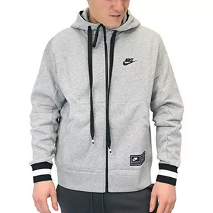 Nike Męska bluza z kapturem M Nsw Nike Air Fz Flc Dk Grey Heather/Black S - Bluzy męskie - miniaturka - grafika 1