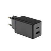 Ładowarki do telefonów - PATONA Premium Ładowarka GaN PD45W 1xUSB-C 1xUSB-A PD3.0 QC3.0 czarna - miniaturka - grafika 1