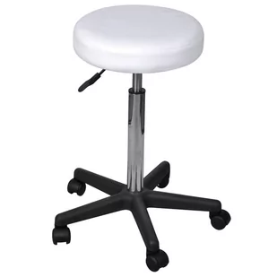 vidaXL Taboret biurowy biay - Krzesła i taborety kosmetyczne - miniaturka - grafika 2