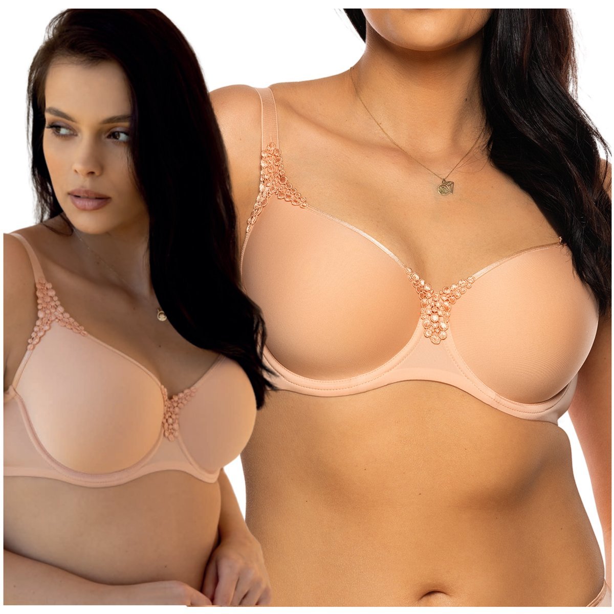 Biustonosz usztywniany Spacer wygodny gładki stanik Viania Carola 85E