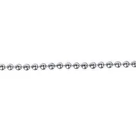 Łańcuchy i liny stalowe - Łańcuch dekoracyjny koralikowy srebrny 2,4 mm ANDPOL - miniaturka - grafika 1