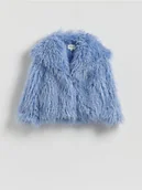 Kurtki damskie - Reserved - Sztuczne futro - jasnoniebieski - miniaturka - grafika 1