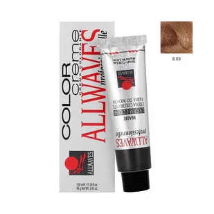 ALLWAVES Farba do włosów 8.03 Miodowy 100 ml - Farby do włosów i szampony koloryzujące - miniaturka - grafika 1