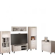 Inne meble do salonu - Zestaw Mebli do Salonu 1 Dolce MebloCross Dąb Artisan / Biały Połysk - miniaturka - grafika 1