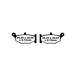 Klocki hamulcowe EBC FA419 Blackstuff Aramid Brake Pad z ABE do Suzuki GSX-R GSR DL V-Strom ABS 600 - 1300 ccm Bj. 2006 - 2022 - Klocki hamulcowe - miniaturka - grafika 1