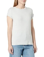 Koszulki i topy damskie - VERO MODA Damska koszulka VMBRIANNA SS O-Neck Blouse Boo T-shirt, Light Grey Melange, M - miniaturka - grafika 1