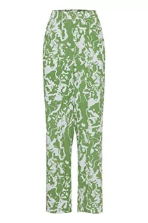 Spodnie damskie - ICHI Damskie spodnie rekreacyjne IHREGINE PA FL, 166127/Greenbriar, 40, 166127/Greenbriar, 40 - grafika 1